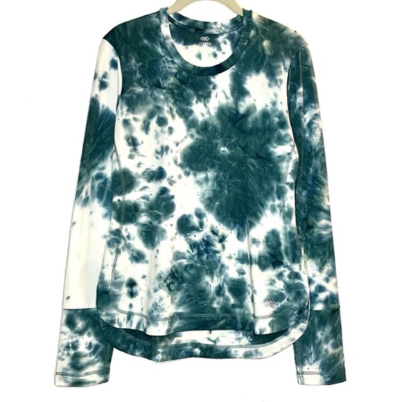 Tie Dye Yoga Top Long Sleeve Workout Top NWT - Size S - Picture 2 of 9